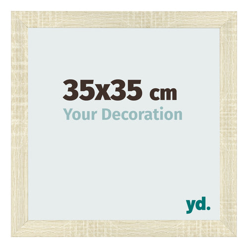 Bilderrahmen 35x35cm Sonoma Eiche MDF Pisa Vorne Messe | Yourdecoration.at