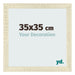 Bilderrahmen 35x35cm Sonoma Eiche MDF Pisa Vorne Messe | Yourdecoration.at