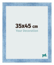 Bilderrahmen 35x45cm Hellblau Gewischt MDF Pisa Vorne Messe | Yourdecoration.at