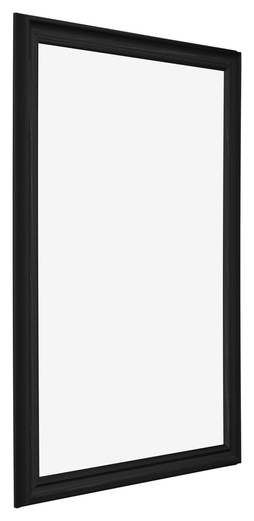 Bilderrahmen 35x50cm Schwarz Gemasert MDF Lazio Vorne Schrag | Yourdecoration.at