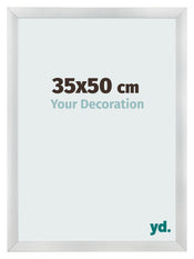 Bilderrahmen 35x50cm Silber Schwarz Gewischt MDF Pisa Vorne Messe | Yourdecoration.at