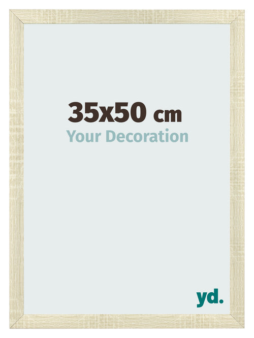 Bilderrahmen 35x50cm Sonoma Eiche MDF Pisa Vorne Messe | Yourdecoration.at