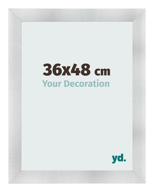Bilderrahmen 36x48cm Aluminium Gebürstet MDF Pisa Vorne Messe | Yourdecoration.at