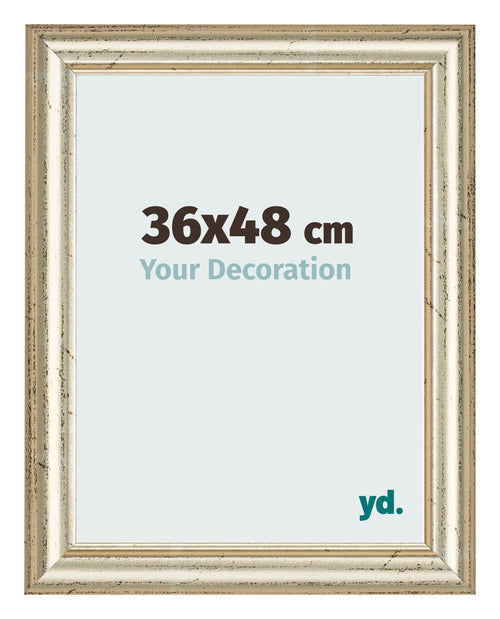 Bilderrahmen 36x48cm Metallglanz MDF Lazio Vorne Messe | Yourdecoration.at