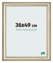 Bilderrahmen 36x49cm Metallglanz MDF Lazio Vorne Messe | Yourdecoration.at