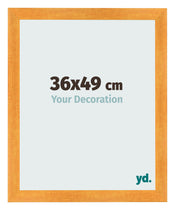 Bilderrahmen 36x49cm Orange MDF Pisa Vorne Messe | Yourdecoration.at