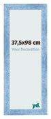 Bilderrahmen 37 5x98cm Hellblau Gewischt MDF Pisa Vorne Messe | Yourdecoration.at