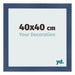 Bilderrahmen 40x40cm Dunkelblau Gewischt MDF Pisa Vorne Messe | Yourdecoration.at