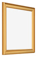 Bilderrahmen 40x40cm Gold Matt MDF Lazio Vorne Schrag | Yourdecoration.at