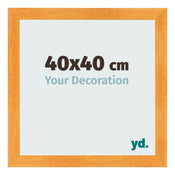 Bilderrahmen 40x40cm Orange MDF Pisa Vorne Messe | Yourdecoration.at