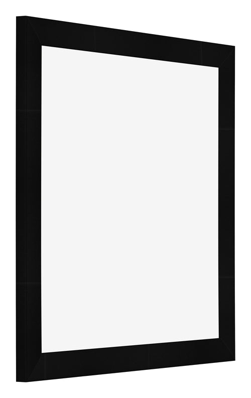 Bilderrahmen 40x40cm Schwarz Silber Poliert MDF Pisa Vorne Schrag | Yourdecoration.at