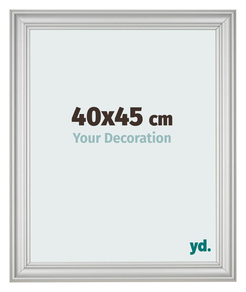 Bilderrahmen 40x45cm Silber Matt MDF Lazio Vorne Messe | Yourdecoration.at