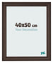 Bilderrahmen 40x50cm Eiche Dunkel MDF Lazio Vorne Messe | Yourdecoration.at