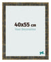 Bilderrahmen 40x55cm Blau Gold Meliert MDF Pisa Vorne Messe | Yourdecoration.at