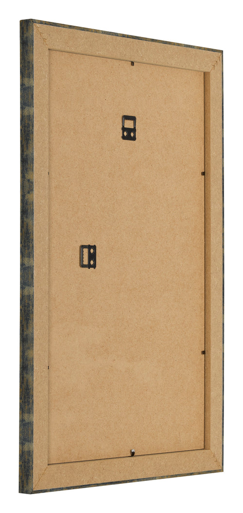 Bilderrahmen 40x60cm Blau Gold Meliert MDF Pisa Ruckseite Schrag | Yourdecoration.at