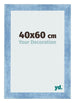 Bilderrahmen 40x60cm Hellblau Gewischt MDF Pisa Vorne Messe | Yourdecoration.at