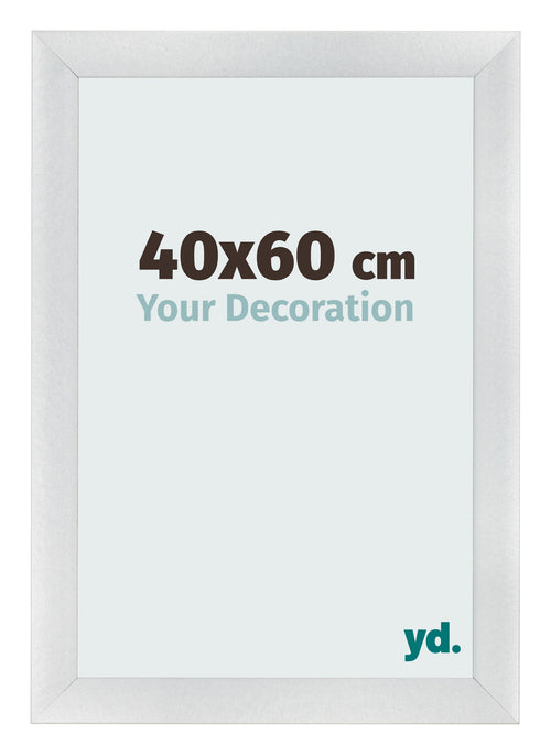 Bilderrahmen 40x60cm Silber Schwarz Gewischt MDF Pisa Vorne Messe | Yourdecoration.at