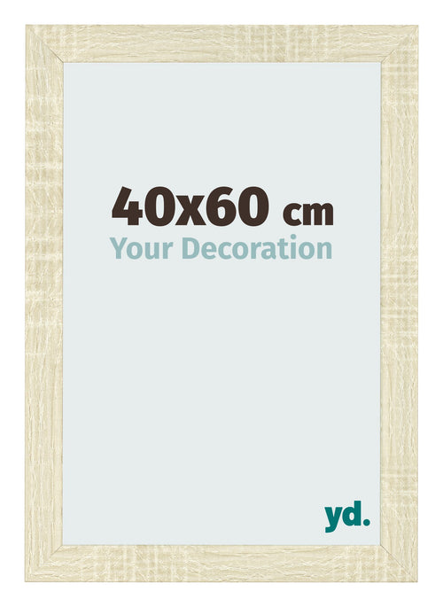Bilderrahmen 40x60cm Sonoma Eiche MDF Pisa Vorne Messe | Yourdecoration.at