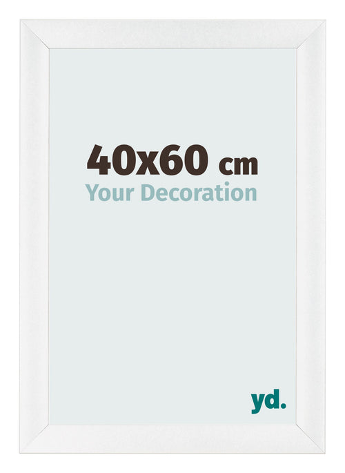 Bilderrahmen 40x60cm Weiß Vintage MDF Pisa Vorne Messe | Yourdecoration.at