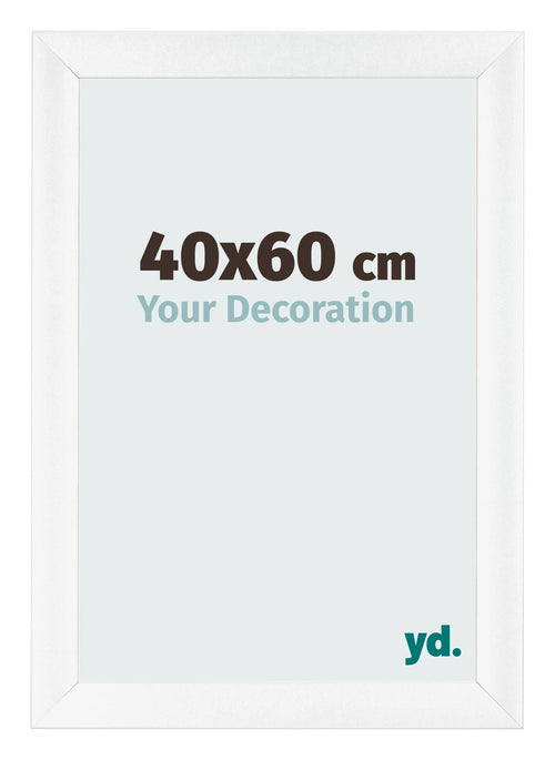 Bilderrahmen 40x60cm Weiß Vintage MDF Pisa Vorne Messe | Yourdecoration.at