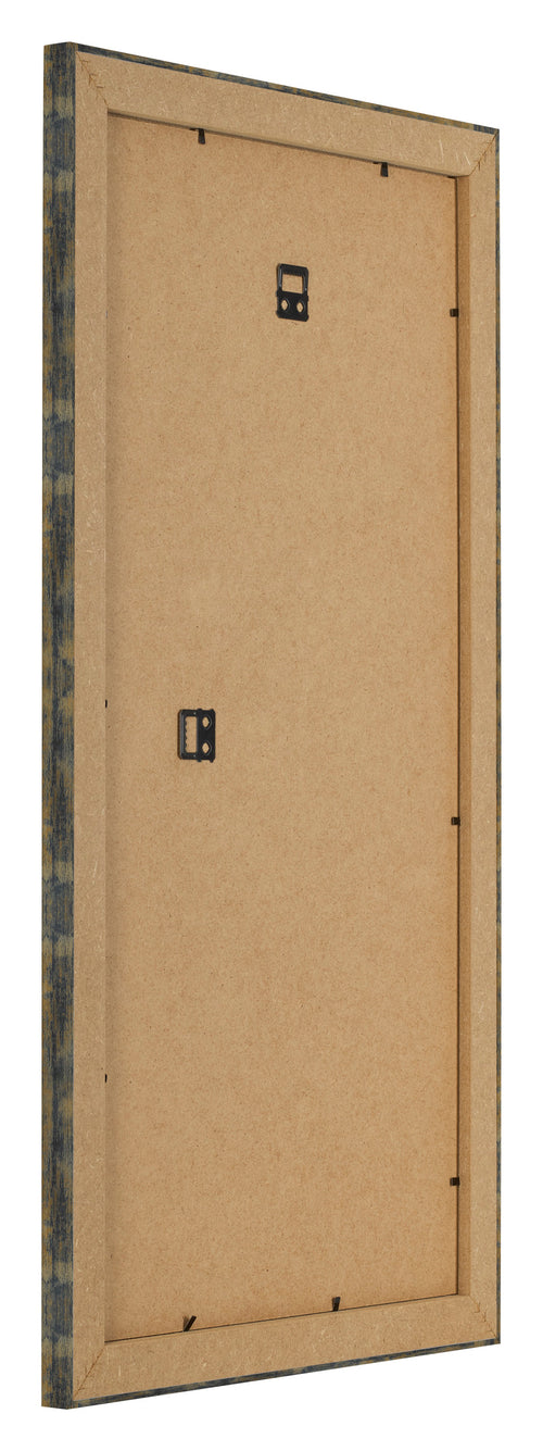Bilderrahmen 40x70cm Blau Gold Meliert MDF Pisa Ruckseite Schrag | Yourdecoration.at