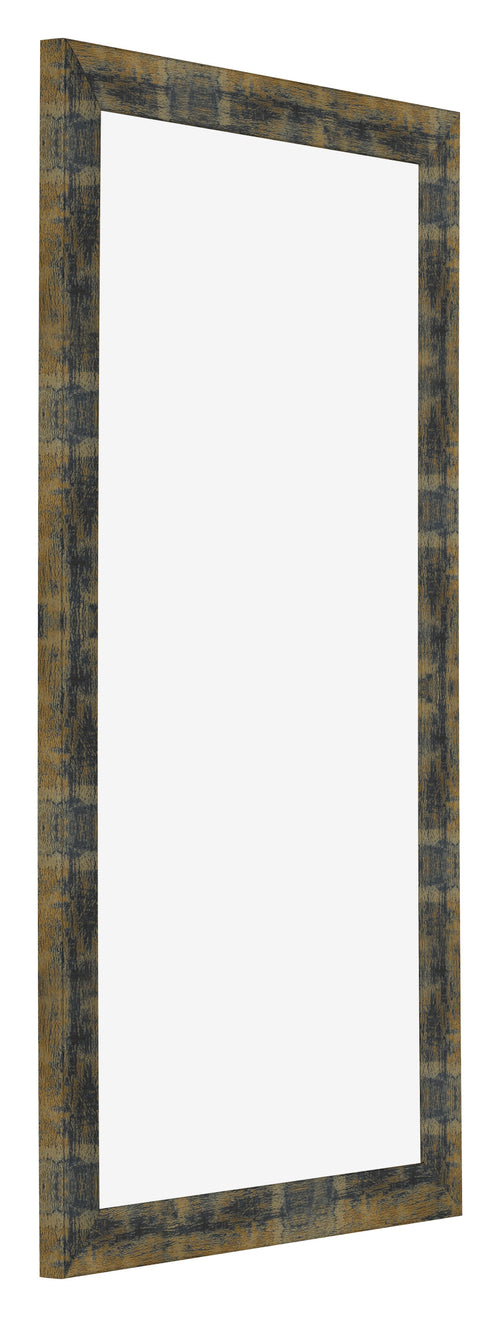 Bilderrahmen 40x70cm Blau Gold Meliert MDF Pisa Vorne Schrag | Yourdecoration.at