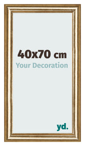 Bilderrahmen 40x70cm Gold Antik MDF Lazio Vorne Messe | Yourdecoration.at
