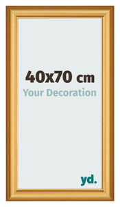 Bilderrahmen 40x70cm Gold Matt MDF Lazio Vorne Messe | Yourdecoration.at