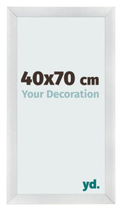 Bilderrahmen 40x70cm Silber Schwarz Gewischt MDF Pisa Vorne Messe | Yourdecoration.at