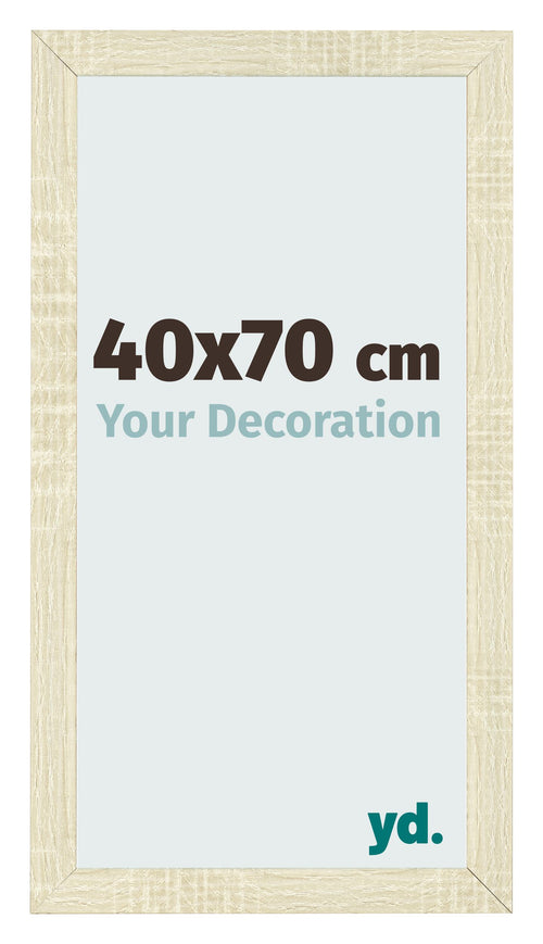 Bilderrahmen 40x70cm Sonoma Eiche MDF Pisa Vorne Messev | Yourdecoration.at