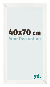 Bilderrahmen 40x70cm Weiß Vintage MDF Pisa Vorne Messe | Yourdecoration.at
