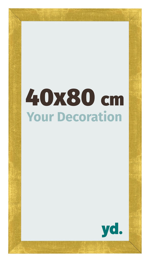 Bilderrahmen 40x80cm Gold Vintage MDF Pisa Vorne Messe | Yourdecoration.at