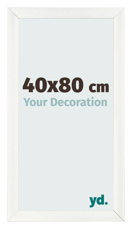 Bilderrahmen 40x80cm Weiß Vintage MDF Pisa Vorne Messe | Yourdecoration.at