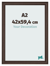 Bilderrahmen 42x59 4cm A2 Eiche Dunkel MDF Lazio Vorne Messe | Yourdecoration.at