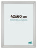 Bilderrahmen 42x60cm Silber Matt MDF Lazio Vorne Messe | Yourdecoration.at