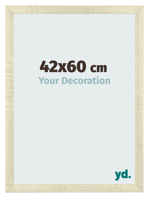 Bilderrahmen 42x60cm Sonoma Eiche MDF Pisa Vorne Messe | Yourdecoration.at
