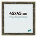 Bilderrahmen 45x45cm Blau Gold Meliert MDF Pisa Vorne Messe | Yourdecoration.at