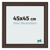 Bilderrahmen 45x45cm Eiche Dunkel MDF Lazio Vorne Messe | Yourdecoration.at