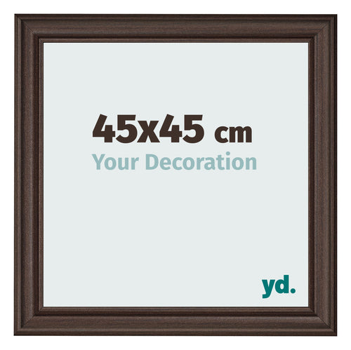 Bilderrahmen 45x45cm Eiche Dunkel MDF Lazio Vorne Messe | Yourdecoration.at