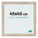 Bilderrahmen 45x45cm Eiche Rustikal MDF Pisa Vorne Messe | Yourdecoration.at