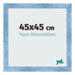 Bilderrahmen 45x45cm Hellblau Gewischt MDF Pisa Vorne Messe | Yourdecoration.at