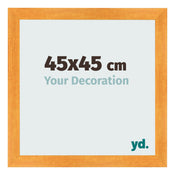 Bilderrahmen 45x45cm Orange MDF Pisa Vorne Messe | Yourdecoration.at