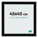 Bilderrahmen 45x45cm Schwarz Silber Poliert MDF Pisa Vorne Messe | Yourdecoration.at