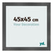 Bilderrahmen 45x45cm Schwarz Silber Poliert MDF Pisa Vorne Messe | Yourdecoration.at