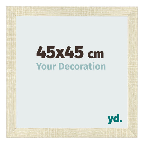 Bilderrahmen 45x45cm Sonoma Eiche MDF Pisa Vorne Messe | Yourdecoration.at