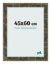 Bilderrahmen 45x60cm Blau Gold Meliert MDF Pisa Vorne Messe | Yourdecoration.at