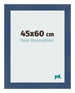 Bilderrahmen 45x60cm Dunkelblau Gewischt MDF Pisa Vorne Messe | Yourdecoration.at
