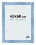 Bilderrahmen 45x60cm Hellblau Gewischt MDF Pisa Vorne Messe | Yourdecoration.at