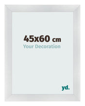 Bilderrahmen 45x60cm Silber Schwarz Gewischt MDF Pisa Vorne Messe | Yourdecoration.at