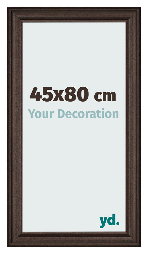 Bilderrahmen 45x80cm Eiche Dunkel MDF Lazio Vorne Messe | Yourdecoration.at